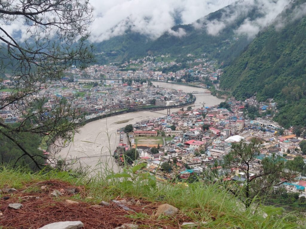 Uttarkashi Uttarakhand town view along Bhagirathi river