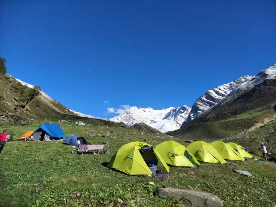 Kyarkoti Harsil Trek Uttarakhand alpine meadow lake